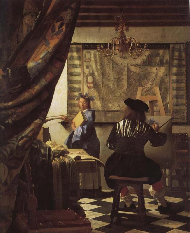 Jan Vermeer The moral of painting china oil painting image